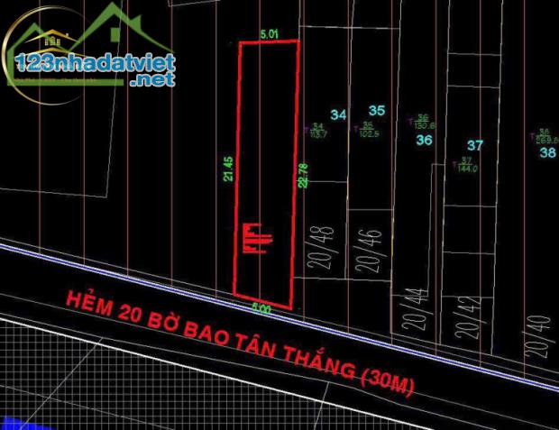 Bán nhà Mặt tiền Bờ Bao Tân Thắng đường rộng 30 mét, 5×25, giá 15,5 tỷ , Sơn Kỳ, Tân Phú - 3