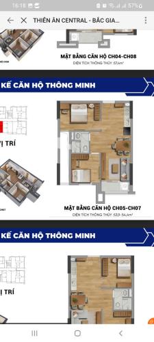 Nhận Booking dự án Chung cư Thiên Ân Central Bắc Giang 54m2, 2PN, giá 35tr/m2. - 2