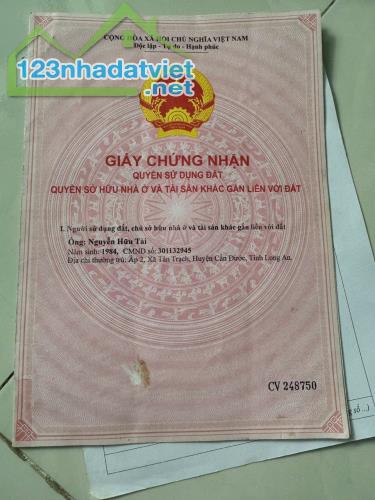 Đất Đẹp - Giá Tốt - Chính Chủ Cần Bán Đất Mặt Tiền Tại Xã Long Trạch, Ấp Xoài Đôi. - 3