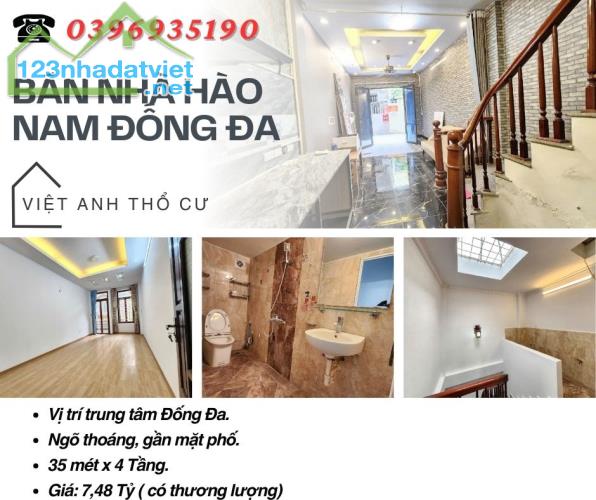 Bán nhà Hào Nam Đống Đa, Gần Mặt Phố, Nhà Dân Xây, 35mx4T, Giá: 7,48 Tỷ, Lh: 0396935190. - 4