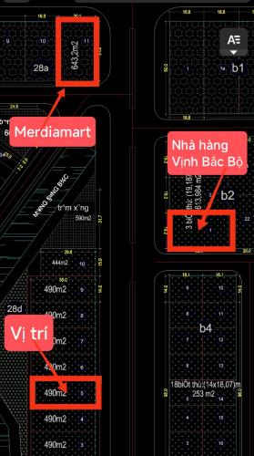 Bán đất mặt đường 40m Lô 28 Lê Hồng Phong, 490m MT 14m, ngay Mediamart, Giá 130 tr/m - 3