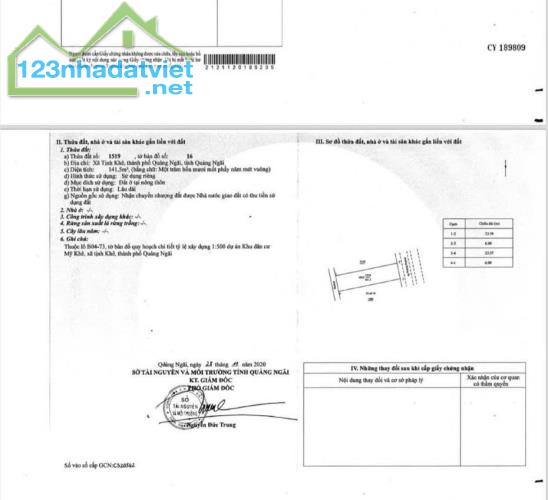 Bán đất mặt tiền Hoàng Sa KDC Mỹ Khê Angkora Tịnh Khê, SHR giá 31 triệu/m2 - 4