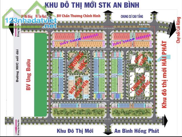 2/25✅ Bán Nền Đường Số 3 Khu Đô Thị STK An Bình, Ninh Kiều, Cần Thơ, LH 0939868788 Bưởi Mi