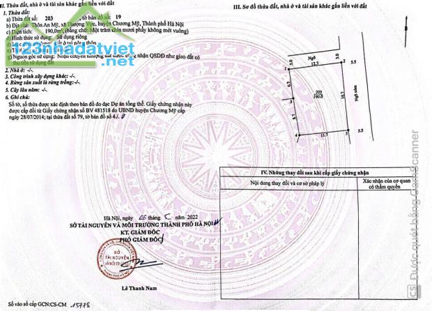 Bán đất tại Chương Mỹ giá chỉ 1.x nhỏ triệu/m2.
-Diện tích 190m2
-Lô góc mặt tiền hơn