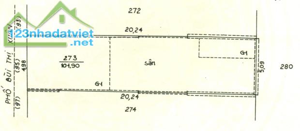 VUA MẶT PHỐ - Bán nhà Mặt phố BÙI THỊ XUÂN giá 85 tỷ, 101.9m x 6 tầng, MT 4.98m - 1