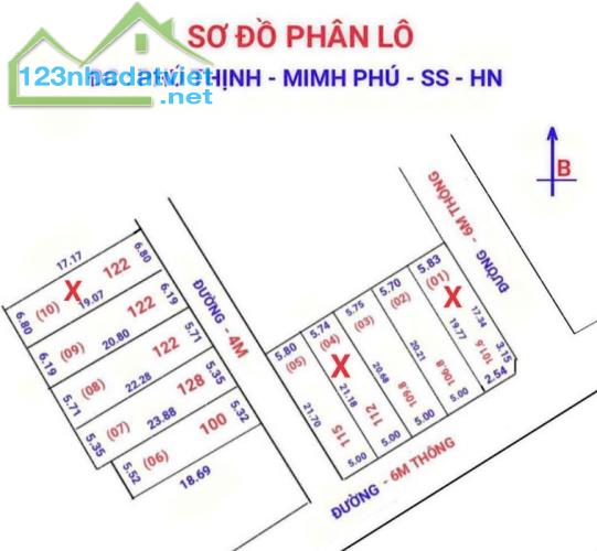 CẦN BÁN ĐẤT 01 + 04 + 10 ĐẸP TẠI PHÚ THỊNH-MINH PHÚ-SÓC SƠN -HÀ NỘI - 3