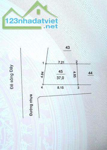 Cần bán đất 37m2, ô góc tổ 5 Yên Nghĩa, Q.Hà Đông, ô tô đỗ cửa. Giá 5.55 tỷ