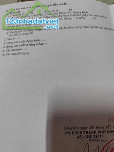 CHÍNH CHỦ Cần Bán Đất Tặng Nhà Cấp 4 Tại Phường Đồng Phú, TP. Đồng Hới, Quảng Bình - 1