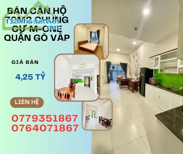 Bán Căn hộ M-One (70m²), 2 phòng ngủ, Nguyễn Bỉnh Khiêm, Q. Gò Vấp giá nhỉnh 4 tỷ