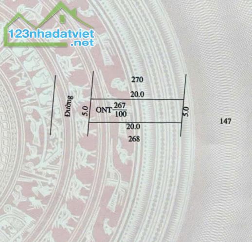 Bán gấp đất bình yên thạch thất 100m2 ô tô tránh 2.4 tỷ - 2