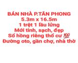 BÁN NHÀ ĐẤT TÂN PHONG, 1TRỆT 1LẦU LỬNG, SỔ HỒNG RIÊNG THỔ CƯ ĐƯỜNG OTO