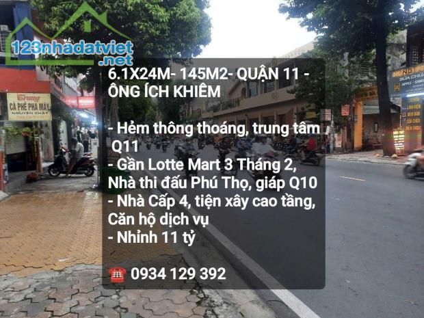 6.1X24M, 145M2 ÔNG ÍCH KHIÊM QUẬN 11 - 2