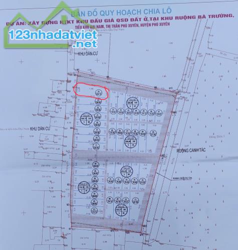 ĐẤT ĐẸP - GIÁ TỐT - Vị Trí Đắc Địa Tại Lô góc đấu giá ruộng Bà Trường, Tiểu khu Đại Nam,