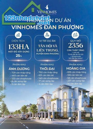 Vinhomes Đan Phượng nhận cọc thiện chí CĐT và mở bán 30 lô ngoại giao đẹp nhất dự án - 2