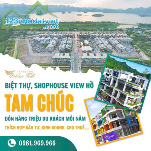 CƠ HỘI SỞ HỮU BIỆT THỰ, SHOPHOUSE FLAMINGO VIEW HỒ TAM CHÚC 600HA tại Kim Bảng, Hà Nam - 4