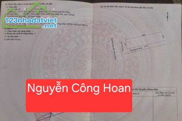 Cần bán 2 lô liền kề đường 7.5m Nguyễn Công Hoan - bên hông bến xe TP. Kẹp kiệt