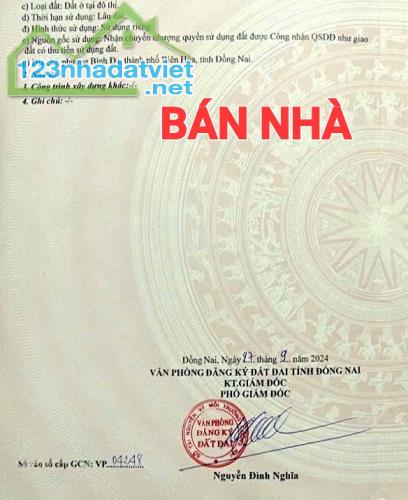 BÁN NHÀ ĐẤT BÌNH ĐA, 1TRỆT 1LẦU MỚI ĐẸP, SỔ HỒNG THỔ CƯ GẦN TRƯỜNG HỌC - 1