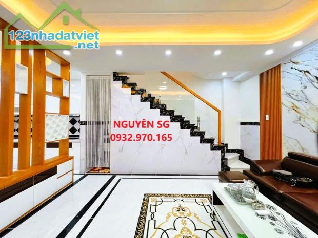 BÁN NHÀ ĐẸP ĐƯỜNG THÍCH QUẢNG ĐỨC, PHÚ NHUẬN. 4 TẦNG, DTSD 160 M2, BỀ NGANG KHỦNG 8M HIẾM. - 1