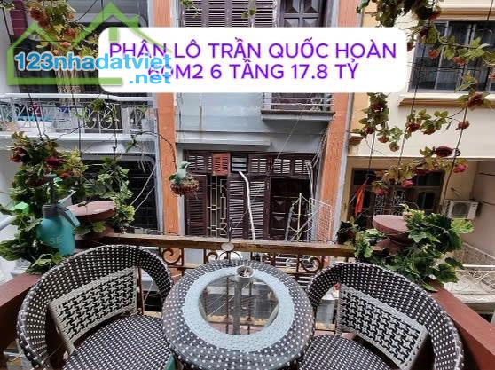 🏡 PHÂN LÔ TRẦN QUỐC HOÀN – CẦU GIẤY, 60M2, 6 TẦNG, MẶT TIỀN 4.2M GIÁ 17.8 TỶ  🏡