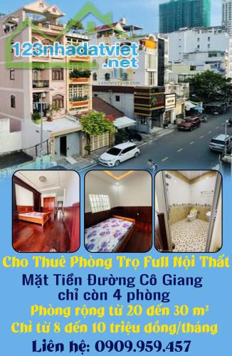 Cho Thuê Phòng Trọ Full Nội Thất – Mặt Tiền Đường Cô Giang – chỉ còn 4 phòng - 5