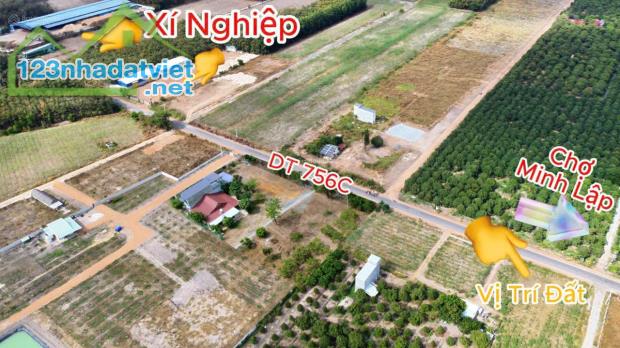 Bán sỉ 7 sổ MT NHỰA(35x35=1.225m2)có 700m2 thổ cư,SHR sổ sẳn ,giữa 3kcn,2TP 280 triệu/s - 1