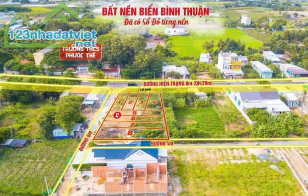 Chính chủ cần tiền bán C3 đất Biển Bình Thuận, gần các KCN, Chùa Cổ Thạch, sổ hồng trao ta - 1