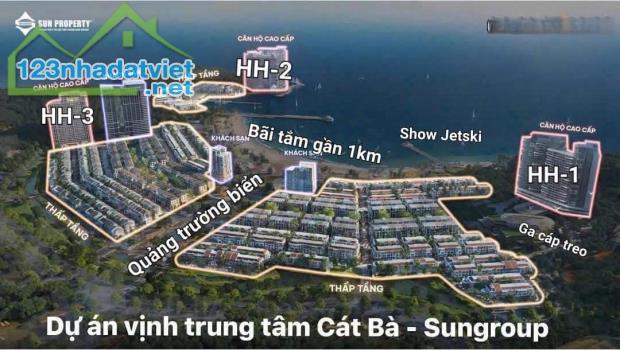 Bán căn hộ chung cư cao cấp view biển ngay trung tâm du lịch Sun Cát Bà
