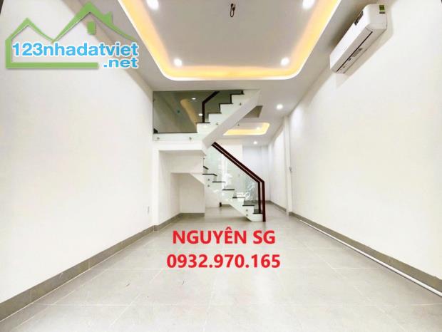 SÁT MẶT TIỀN HOÀNG VĂN THỤ, NGÃ TƯ PHÚ NHUẬN, 3 TẦNG x 40 M2, HẼM 4M THẲNG TRỤC,ÔTÔ VÔ NHÀ - 4