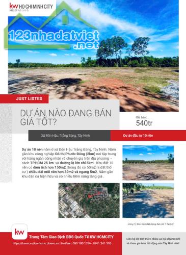 🔥CƠ HỘI SỞ HỮU ĐẤT NỀN GÒ DẦU, TÂY NINH – GIÁ CHỈ 540 TRIỆU – ĐẦU TƯ SINH LỜI CAO! - 1