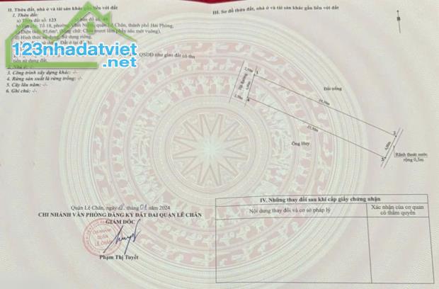 Bán đất mặt đường Thiên Lôi - ngã 3 Trực Cát, 96m, Giá 7.8 tỉ cực rẻ - 3