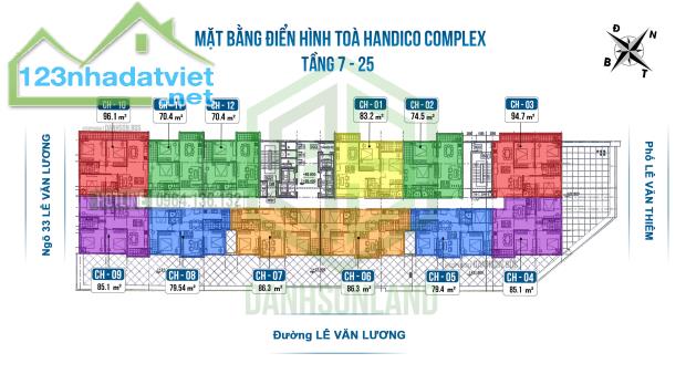 Nhận cọc thưởng phạt quỹ căn 33 Lê Văn Lương - Handico Complex | Giá tốt nhất thị trường