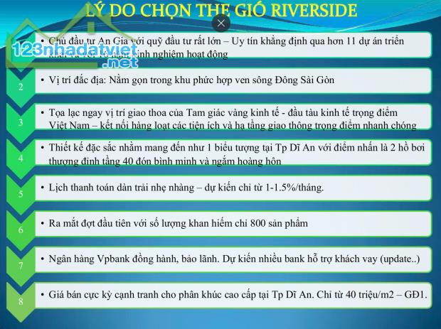 THE GIÓ RIVERSIDE Căn hộ cao cấp ven sông cạnh Vinhomes  Giá chỉ từ 1.6 tỷ - 4