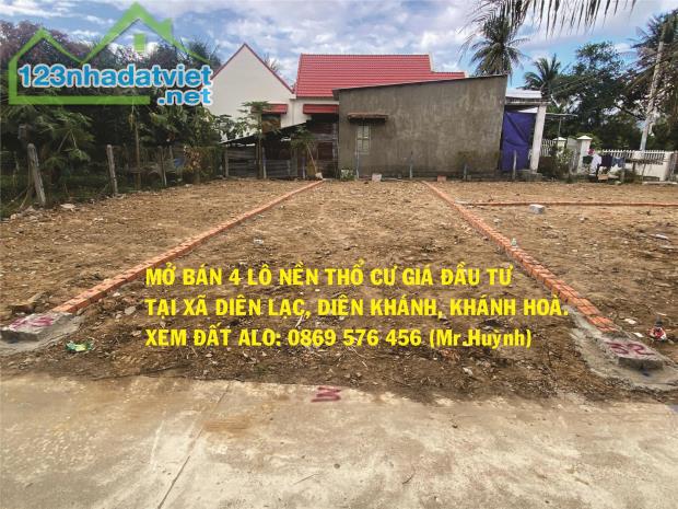 MỞ BÁN ĐẤT NỀN THỔ CƯ TẠI XÃ DIÊN LẠC, DIÊN KHÁNH, KHÁNH HOÀ