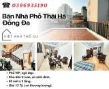 Bán nhà Phố Thái Hà, Nhà Phố Vip, Khu Dân Trí Cao, 60mx5T, Giá: 13 Tỷ, Lh: 0396935190.