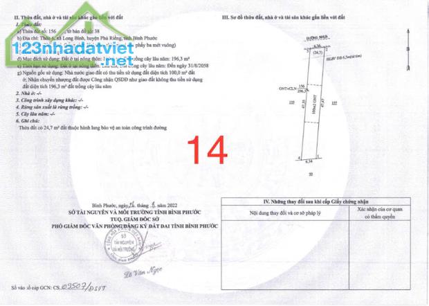 Duy nhất 2 lô liền kề - Vị trí đẹp ở Long Bình - Phú Riềng -Bình Phước - 3