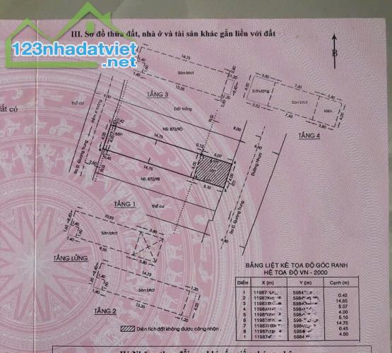 GÒ VẤP, NHÀ MẶT TIỀN HẺM KINH DOANH QUANG TRUNG, ĐÚC 4.5 TẤM, CHỈ 12.5 TỶ - 2