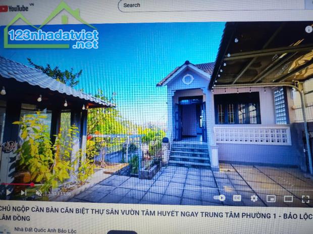 CẦN BÁN BIỆT THỰ SÂN VƯỜN ĐẸP - GIÁ TỐT - Vị Trí Đắc Địa Tại Phường 1, TP Bảo Lộc, Lâm - 1