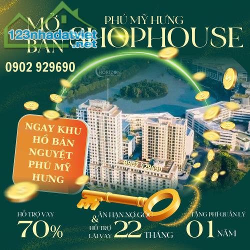 Lần đầu tiên chủ đầu tư Phú Mỹ Hưng mở bán shophouse ngay Khu Hồ Bán Nguyệt Phú Mỹ Hưng