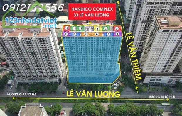 Bán xuất mua ngoại giao căn hộ 33 Lê Văn Lương Handico Complex, chỉ từ 83tr/m2, 2PN, 3PN - 2