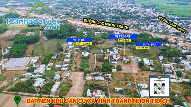 ĐẤT NỀN FULL THỔ NHƠN TRẠCH - KHU DÂN CƯ GẦN ĐƯỜNG 25C GIÁ TỐT - 4