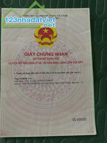 ĐẤT CHÍNH CHỦ - GIÁ TỐT - Mặt Tiền Hương Lộ 2, Xã Long Phước, TP Bà Rịa, Bà Rịa - Vũng Tàu - 2