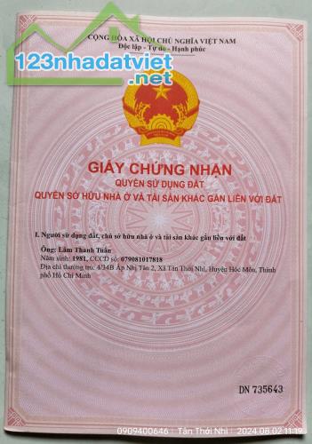 ĐẤT ĐẸP - GIÁ TỐT - Vị Trí Đắc Địa Tại Xã Tân Phú Trung, Huyện Củ Chi, TPHCM - 1