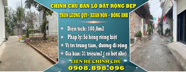 Cần Tiền Bán Nhanh lô đất đep tại Thôn Lương Quy, Xuân Nộn, Đông Anh