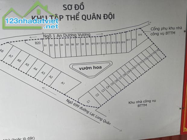 Gần LOTTE - phân lô quân đội - 699 Lạc Long Quân - 3 ô tô tránh - chi 16.5 tỷ. - 1