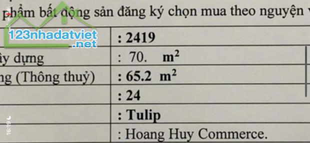 Bán 2 Căn Chung Cư Chính Chủ Tại Hoang Huy Commerce Đường Võ Nguyên Giáp quận Lê Chân. - 3