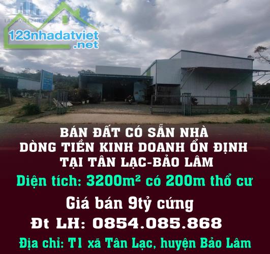 CHÍNH CHỦ BÁN ĐẤT CÓ SẴN NHÀ DÒNG TIỀN KINH DOANH ỔN ĐỊNH TẠI TÂN LẠC-BẢO LÂM - 5