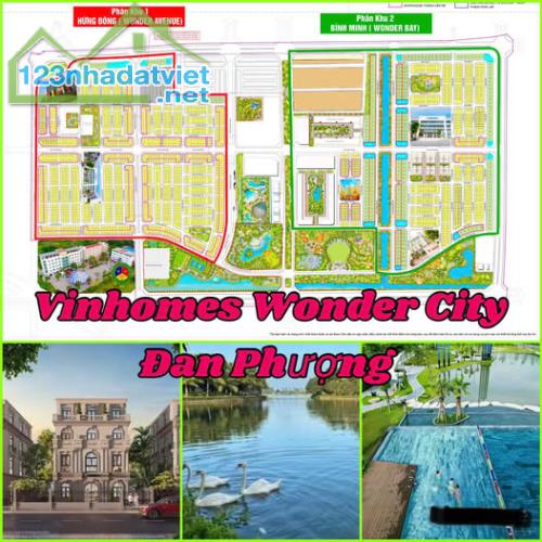 ( SIÊU ĐẦU TƯ)Bán biệt thự liền kề Vinhomes Wonder City Đan Phượng 88m - 377m trục 24m - 3