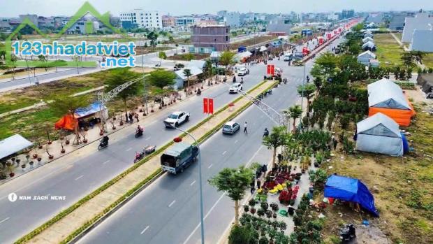 Bán đất thương mại dịch vụ Tây Nam Sách, thị trấn Nam Sách, HD, 887.4m2, mt 33m, giá tốt - 1