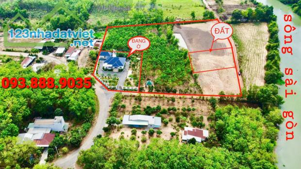 BÁN GẤP 2 LÔ 10X35=350M2 SHR THỔ CƯ, NGAY THỊ TRẤN, GIÁP SÀI GÒN GIÁ 550TR
