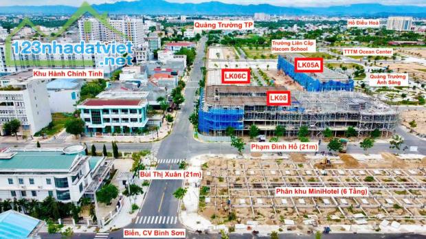 Nhà phố 4 tầng sổ sẵn mặt biển Bình Sơn - Phan Rang, đường rộng 21m, giá chỉ 5,9 tỷ. - 3